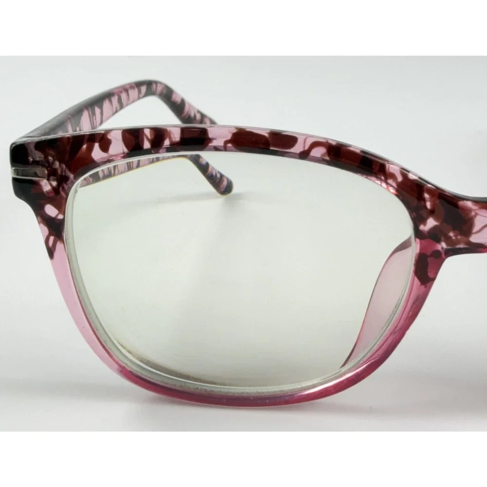 Zenni Pink Tortoise Womens Cat Eye Plastic Full Rim Eyeglasses FRAMES ONLY